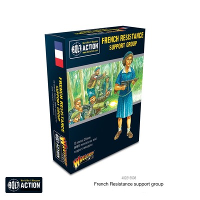 Боевой болт Warlord Games Action 402215508, 28 мм, металл, Группа поддержки Французского сопротивления