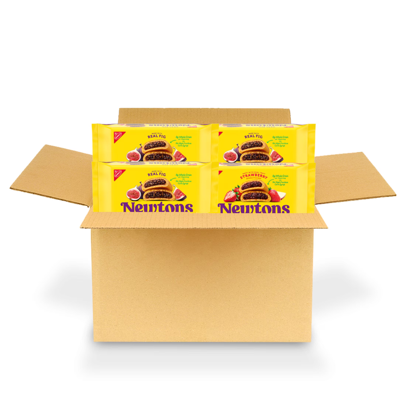 Soft & Fruit Chewy Cookies Variety Pack, (Fig Bars, Strawberry Bars), 4