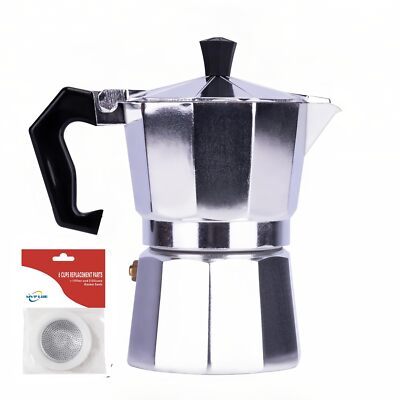 6 Cups Stove Pot Espresso Cuban Moka Coffee Maker Cafetera Cubana Italiana