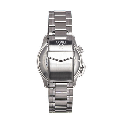 Pre-owned Axwell Vertigo Bracelet Watch W/date - Grey