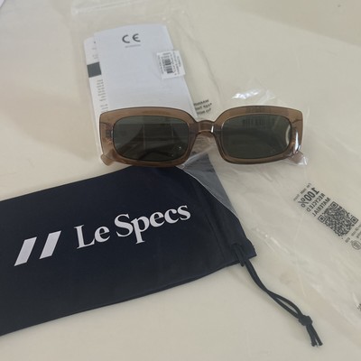 Купить le specs dynamite sunglasses unisex tobacco brown rectangular free  soft bag (315762612133), США