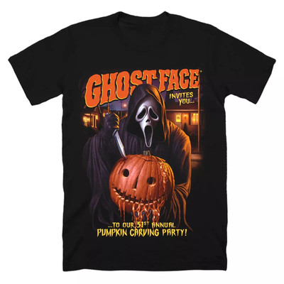 Ghost Face Halloween Party Shirt, Pumpkin Carving Party Shirt
