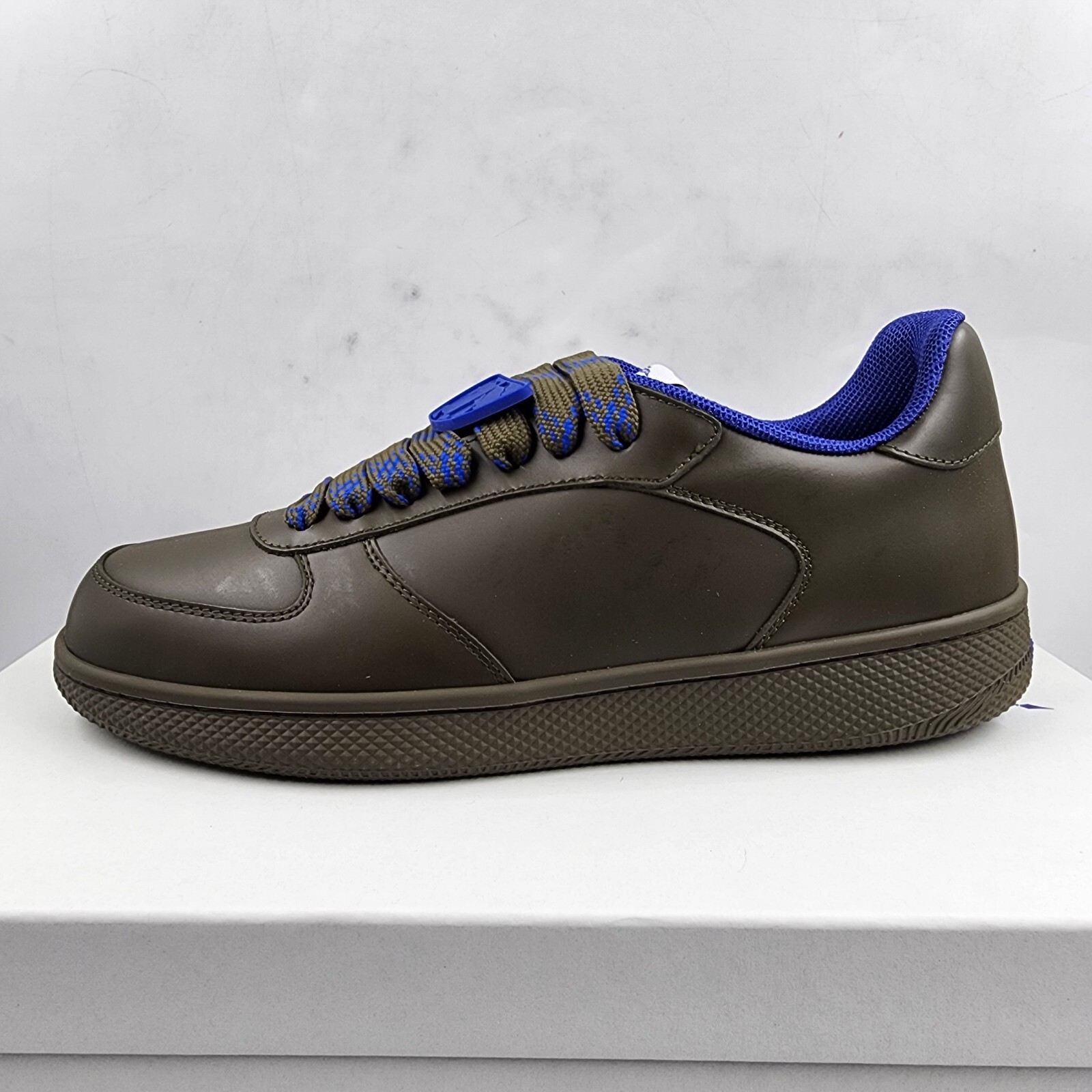 Burberry Terrace Leather Low-Top Sneakers Men's 41/8 US Loch Round Toe Lace Up - Picture 18 of 19