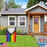 Garden Flags Rainbow Garden Flag 12x18 Double Standerd LGBT Gay Garden Flags for Outside Vertical Farmhouse Holiday Flags