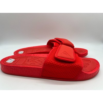 adidas Boost Slide Pharrell Active Red FY6140 Men's Size 12 New 