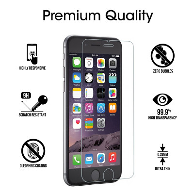 Lot 9H Hardness Tempered Glass Screen Protector Saver iPhone 15 14 13 12 11 X XR