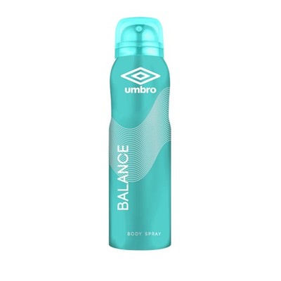 Umbro Balance Body Spray 150ml - Refreshing Travel Gym Fragrance Spray