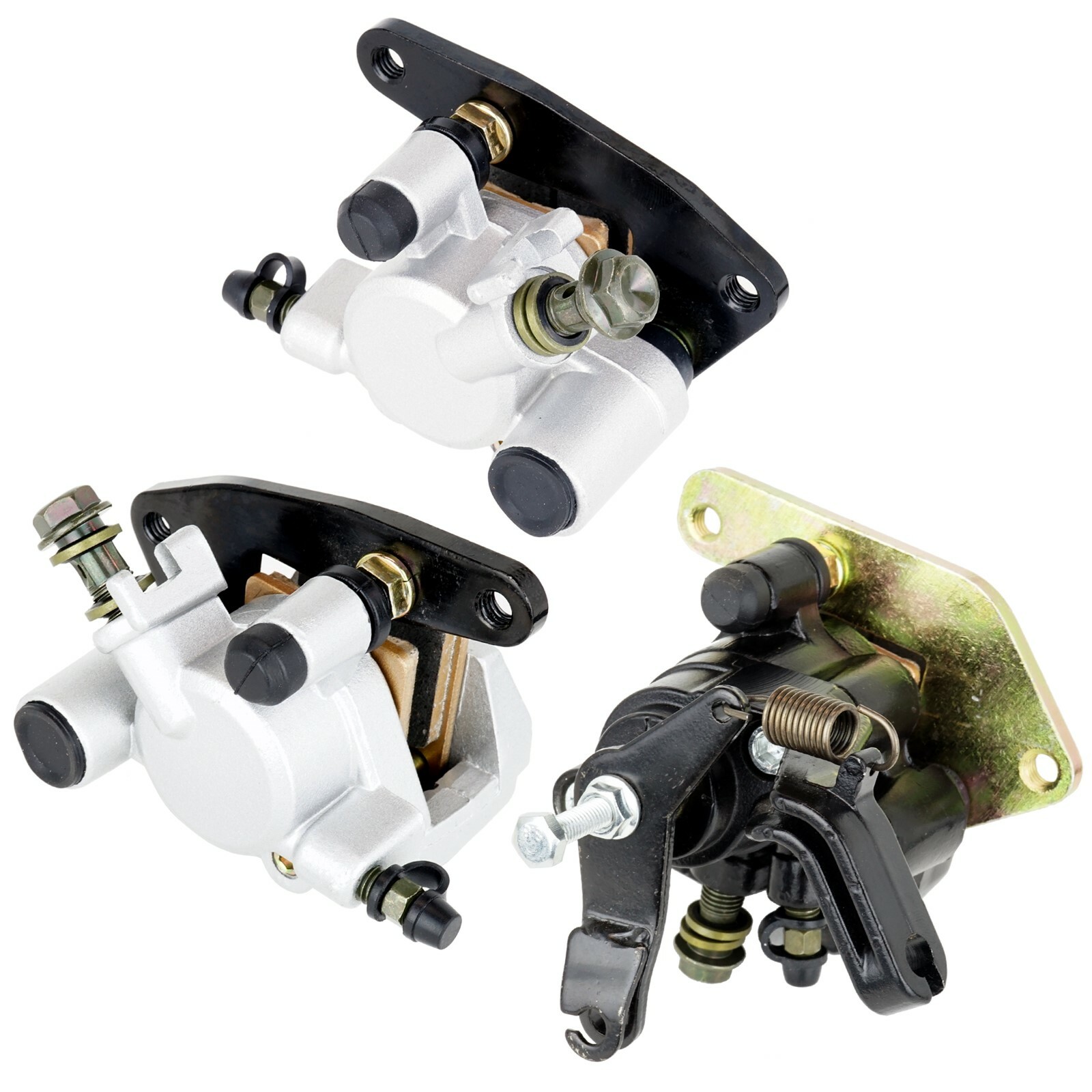 Front And Rear Brake Caliper W/ Pads For Yamaha Raptor 660r Yfm660r