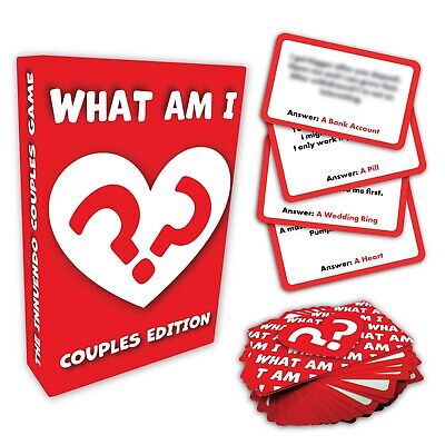 WHAT AM I - Couples Game, Valentines,Stocking Filler, Wife, Husband, Boyfriend,