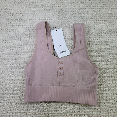 Gymshark Sports Bra Womens Small Pink Active Sports Gym Training Compression NWT