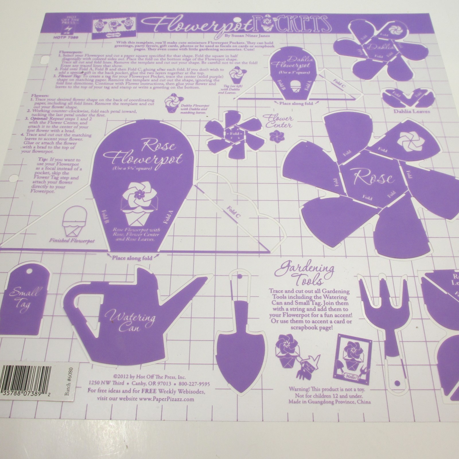 Hot Off The Press Templates Stencils Lot 6 Pockets Labels Holders Folders Arrows
