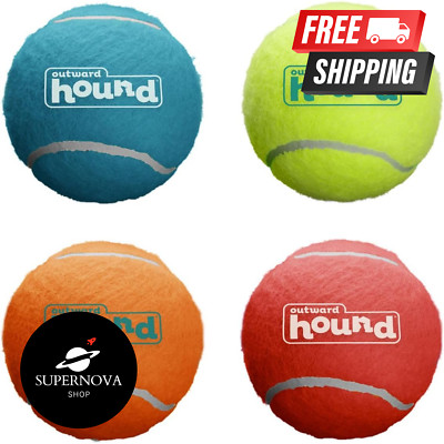 Squeaker Ballz Fetch Dog Toy, Medium - 4 Pack