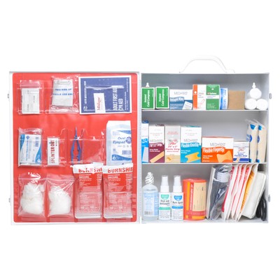 3 Shelf First Aid Kit Osha Fill W/Logo No Meds