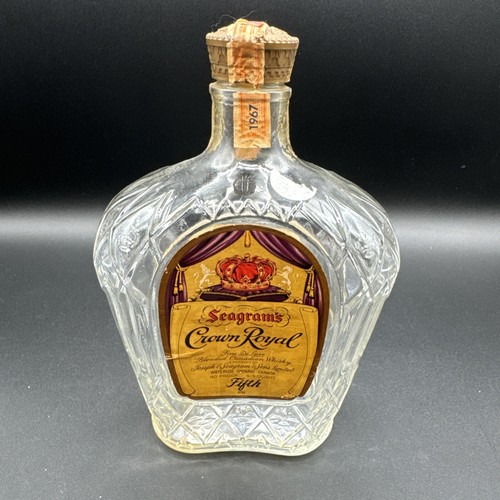 シーグラムス クラウンロイヤル 1963年紙封 Fifth Crown Royal Canadian Whisky 1963 Fifth