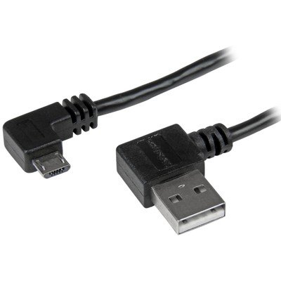 2m 6 Ft Microusb Cable With Rightangled Connectors M/m Usb A To Micro B Cable 6f