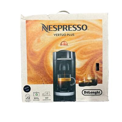 Nespresso DeLonghi ENV150BM VertuoPlus Espresso Machine Matte Black Box Damage