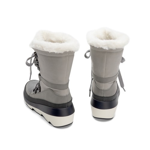 Women's Fur-Lined Insulated Snow Boots Waterproof Non-slip Ski Snow Boots
