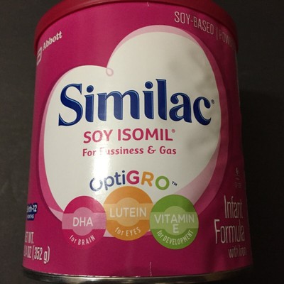 NEW Similac Soy Isomil 12.4 oz Lot of 2 Sealed Powder Formula Cans