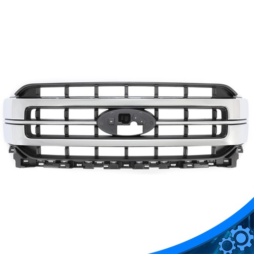 Для Ford F150 F-150 Lariat 2021 2022 2023 Хромированная передняя верхняя решетка радиатора ABS Гриль