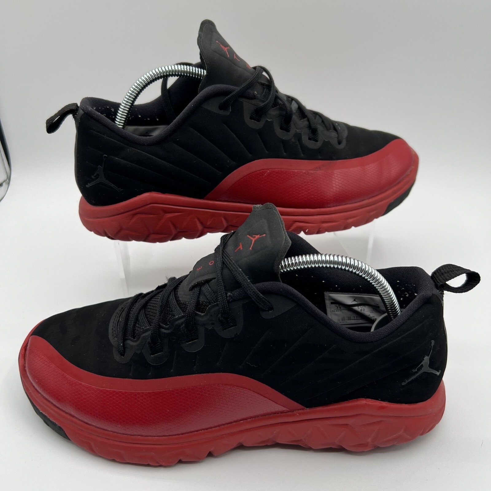 Nike Air Jordan Size 7Y Two3 Red Black Trainer Prime Flu