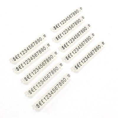 10x Price Tag Cube Adjustable Assembly Number Angled Pricing Display Label Block