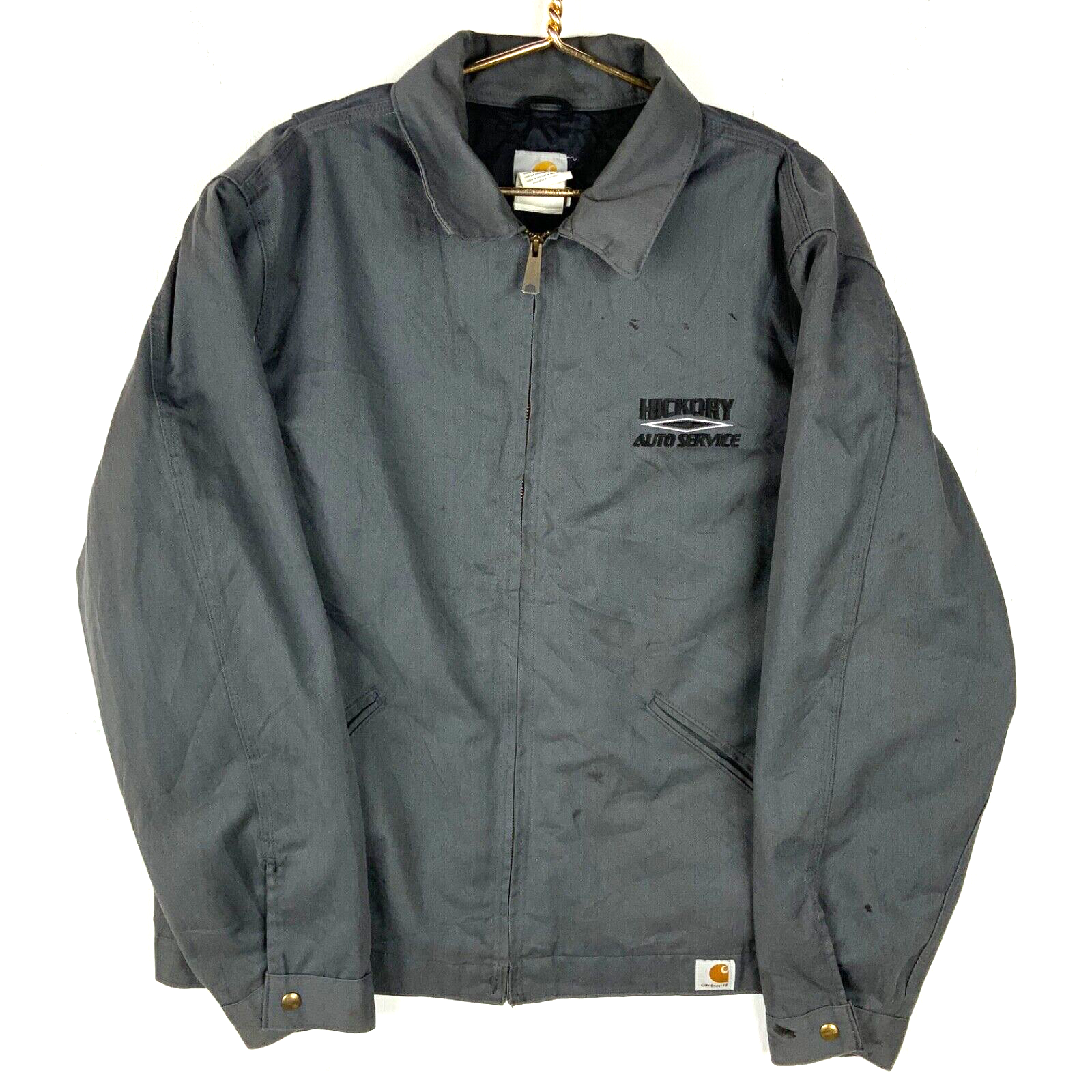 Carhartt Jacket Size Large Gray Full Zip Active Lined Work