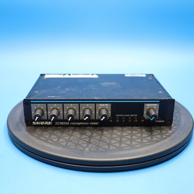 Shure SCM268 4-Channel Microphone Mixer Used