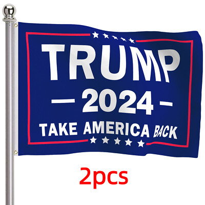 3X5FT Trump 2024 Flag Double Sided President Trump Flag Take America Back Banner