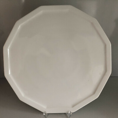 Rosenthal POLYGON white  CAKE PLATE 12 1/2 inch Never used in BOX weiß 32 cm