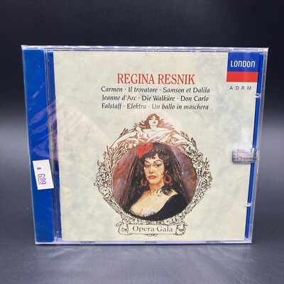 Bizet Wagner Verdi - Operatic Arias - Regina Resnik - CD Sealed w Case Defect