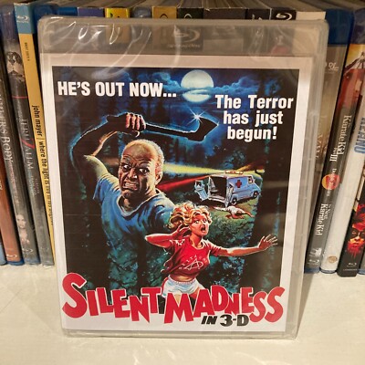 Silent Madness in 3-D (1984) Vinegar Syndrome Blu-ray (2-Disc Set) + 3D Glasses