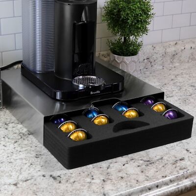 Coffee Pod Stainless Organizer Drawer Stand Fits Nespresso Vertuo VertuoLine