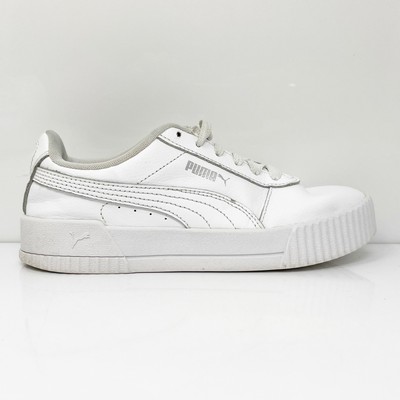 Puma Womens Carina 370325-02 Белая Повседневная Обувь Кроссовки Размер 6