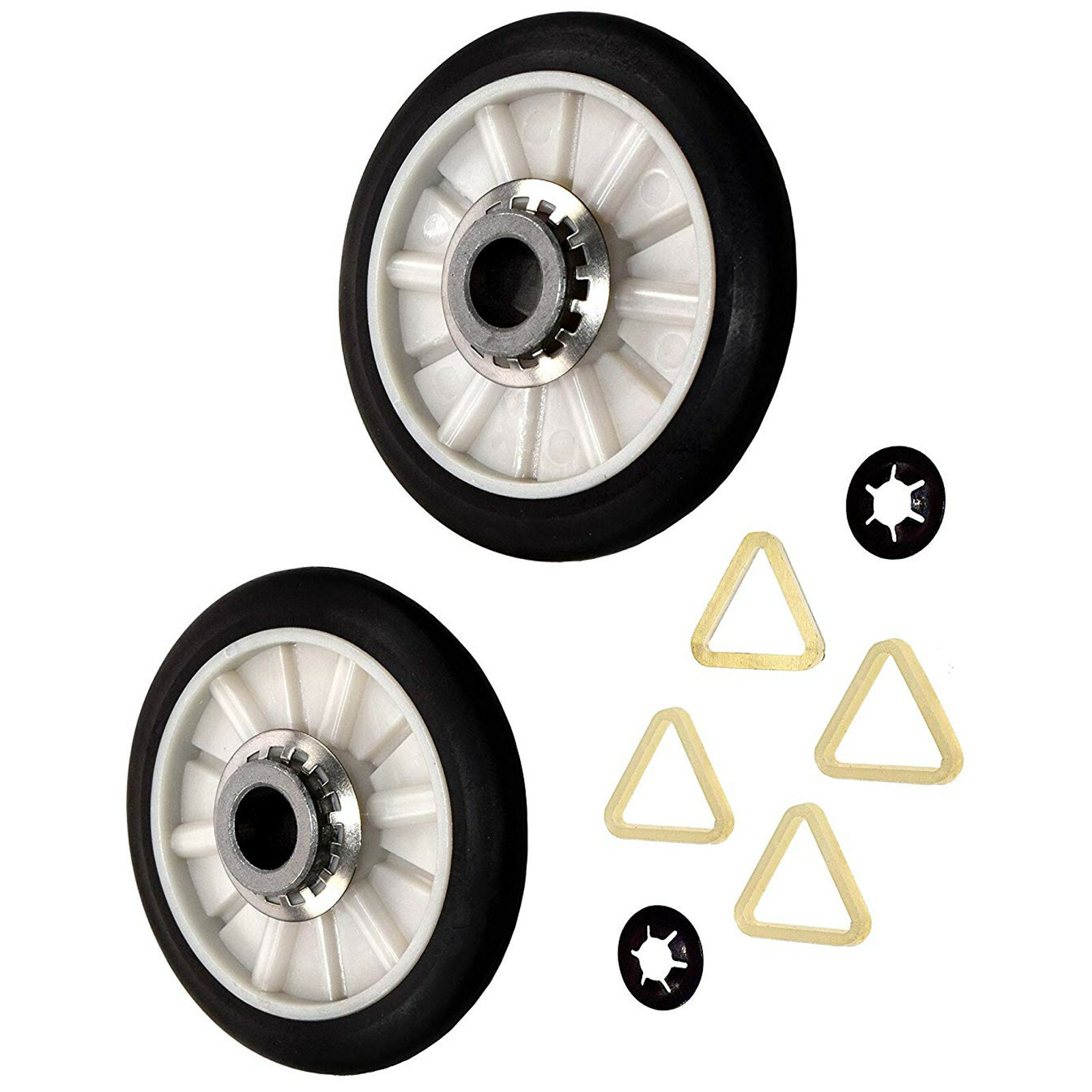 Dryer Drum Support Roller Kit for Whirlpool 1C 1L 3C-S 4G-P 6C-L 7E-M 8L Series