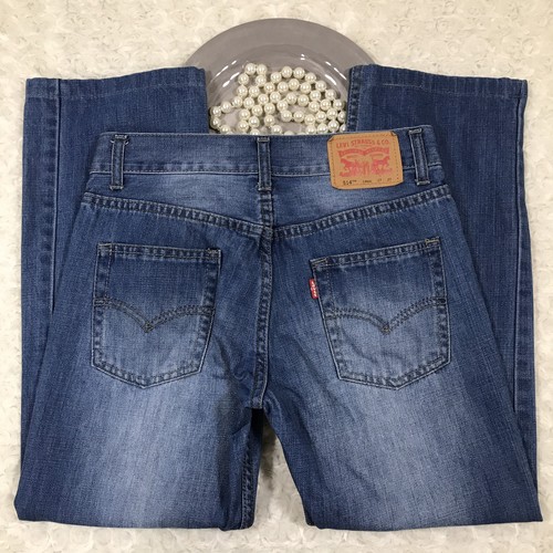 Levi's Boy's Size 14 Reg 514 Straight Leg 100% Cotton Blue Jeans GQ403