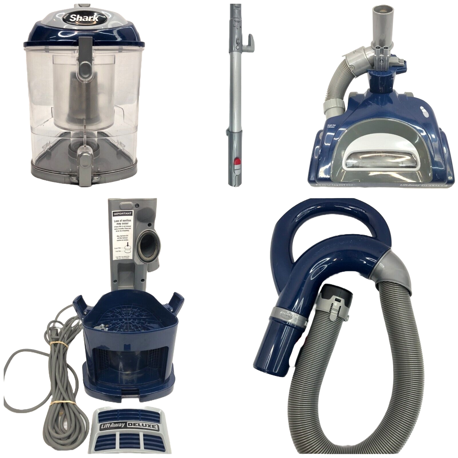 Shark NV360 Lift-Away Deluxe Upright Vacuum Cleaner REPLACEMENT PARTS