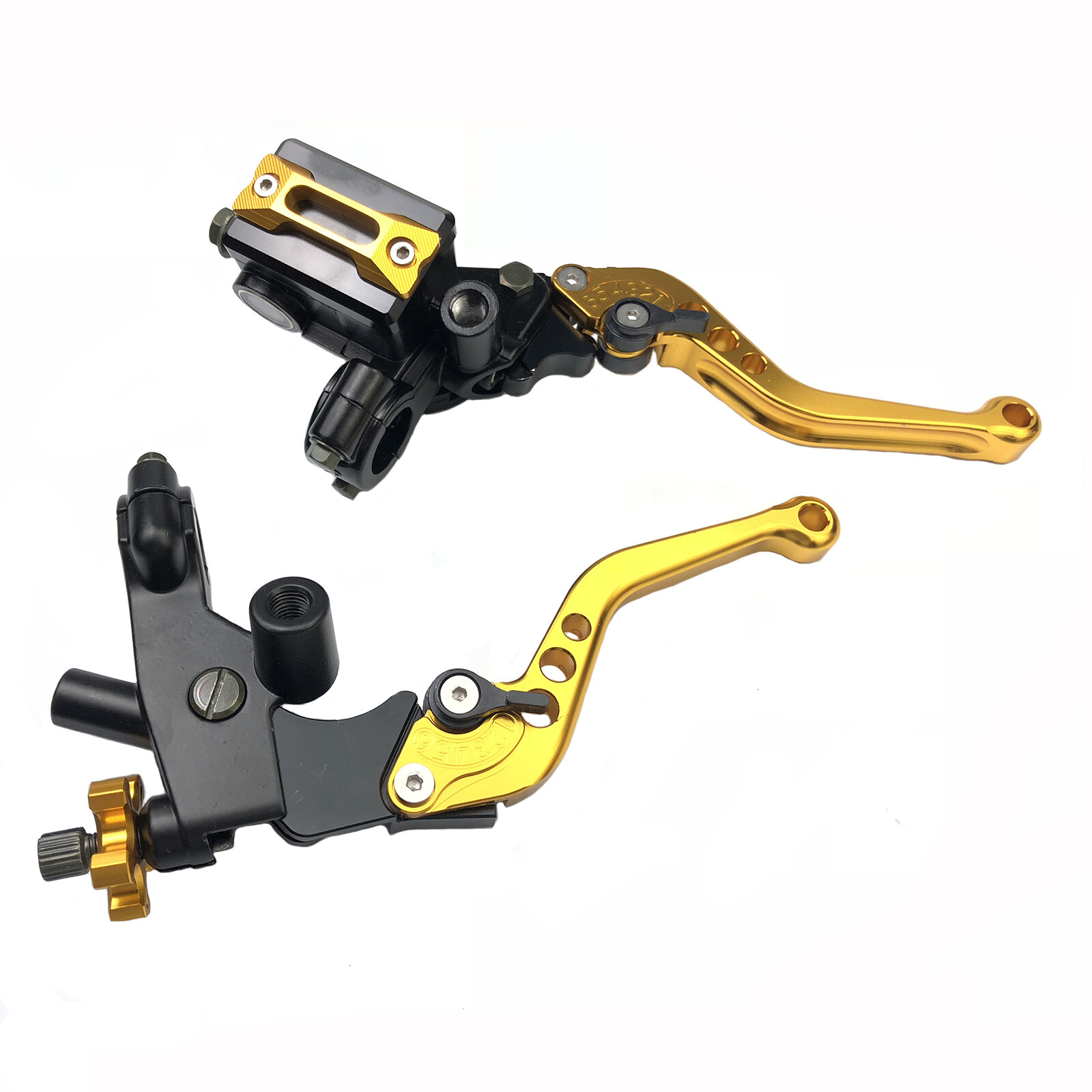 ::Universal 7/8" CNC Motorcycle Handlebar Brake Master Cylinder & Clutch Lever Set