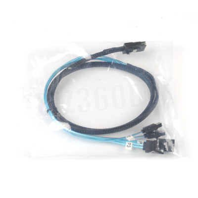 Mini SAS 12Gbps SFF-8087 36Pin to 4 SATA 7Pin HDD Hard Drive Splitter Cable 1M