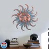 VZVXCC Sun Metal Wall Art Outdoor Decor - Cute Sun Face Metal Wall Sculpture Statues Wall Art Hanging Decoration for Indoor Outdoor,Garden, Home, Farmhouse, Fence Balcony Patio and Bedroom