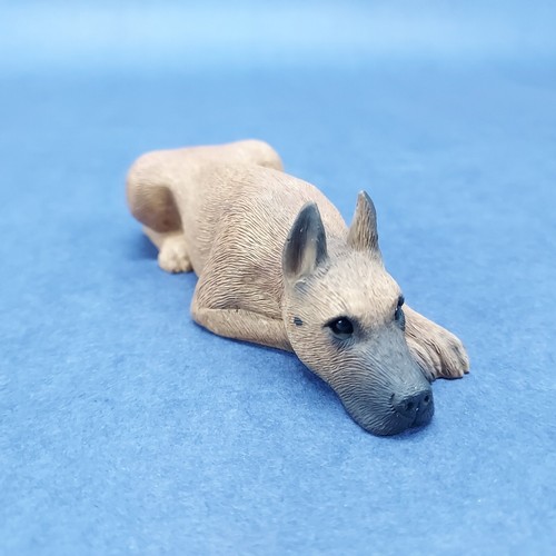 Sandicast Laying Great Dane Small Dog Figurine Canine