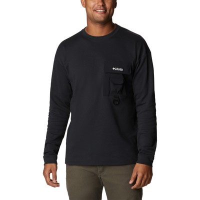 

Columbia Field Creek Double LS Lifestyle Футболка мужская черная повседневная футболка, Черный, Columbia Field Creek Double LS Lifestyle T-Shirt