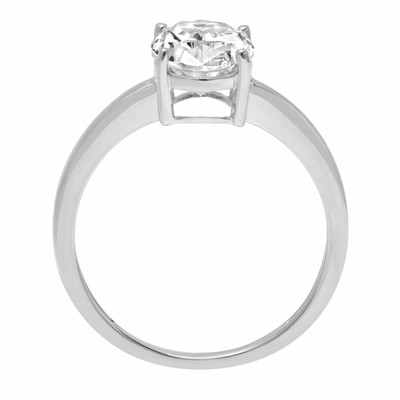 Pre-owned Pucci 2.50ct Oval Cut Solitaire Promise Engagement Wedding Ring Solid 14k White Gold In D