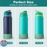 yoelike Silicone Water Bottle Boot for Owala 40 oz, 2PCS Anti-Slip Protective Sleeve for FreeSip/Twist/Flip, Watter Bottle Accessories, Bottom Bumper Cover, Dishwasher Safe, BPA Free