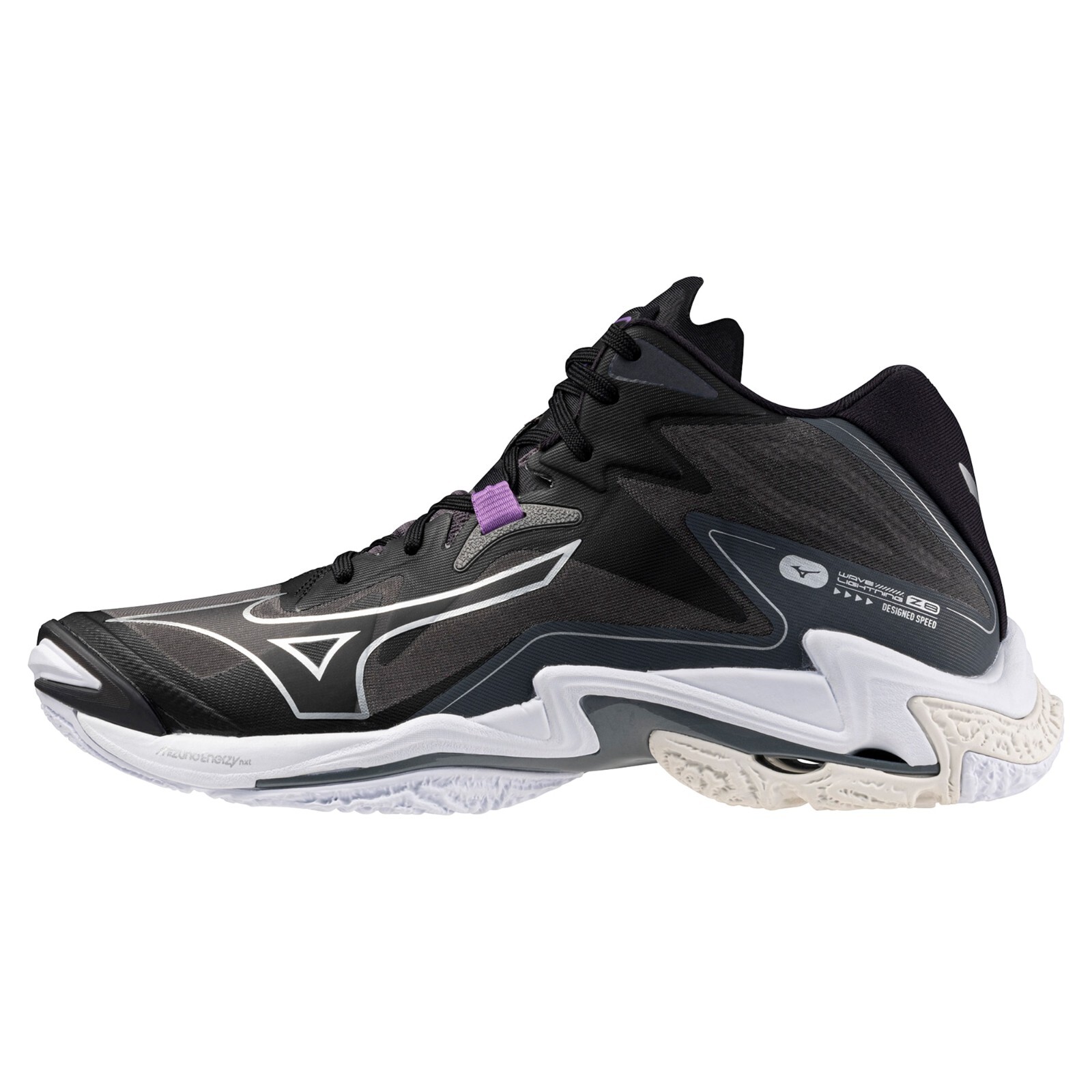MIZUNO Wave Lightning Z8 MID V1GA2405 52 Black Silver Width MIZUNO Wave Lightning Z8 MID V1GA2405 52 Black Silver Width