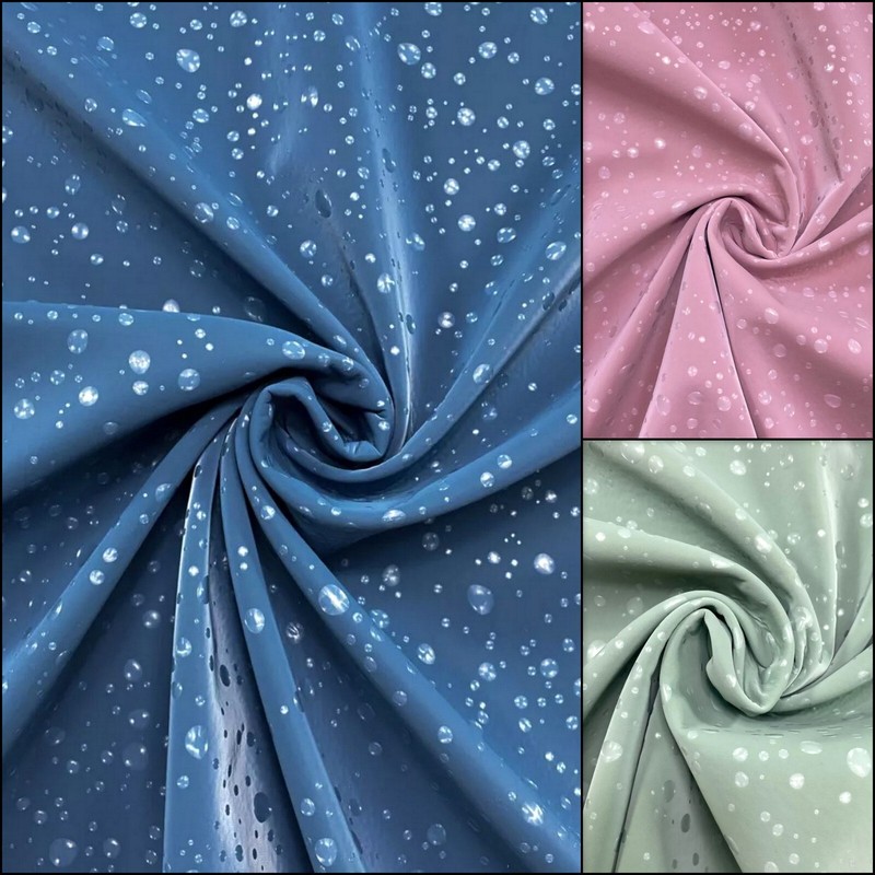 Softshell Stoff Outdoor Wasserabweisend Jacken 3d Regentropfen Realistisch Optik