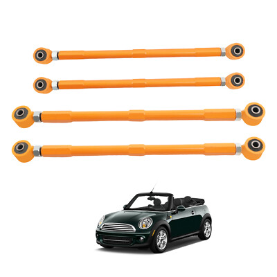 4x Rear Adjustable Lower Control Arms For Mini Cooper R53 R55 R56 R57 R58