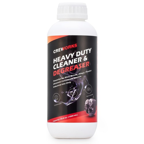CREWORKS 34 fl oz Ultrasonic Cleaner Solution for Carburetors Engine Parts More