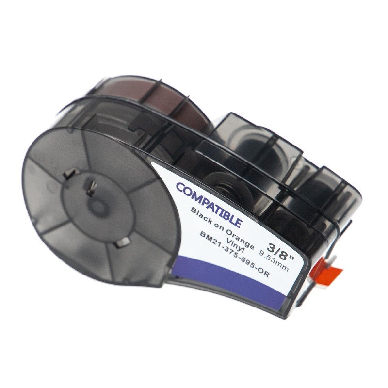Cartouche Ã  Ruban Pour Brady Bmp21-Lab Bmp21-Plus Id Pal Bmp21 Vinyl Noirorange