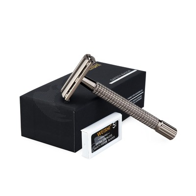 Double Edge Nostalgic Long Handle Butterfly Open Razor