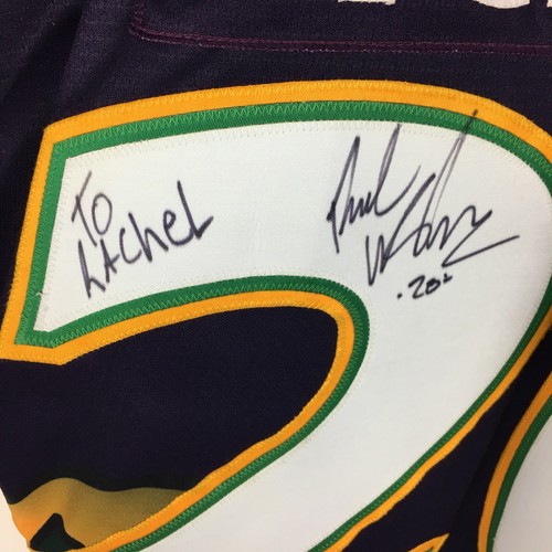 Memphis River Kings Game Worn Jersey Signed McBrien #20 2006 Mardi Gras